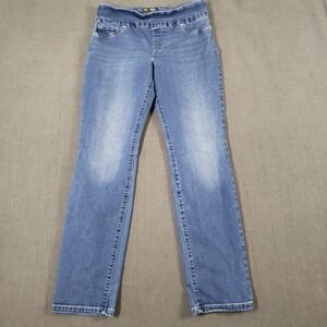 Lee Jeans Womens 10 Pull On Slim Leg Mid Rise